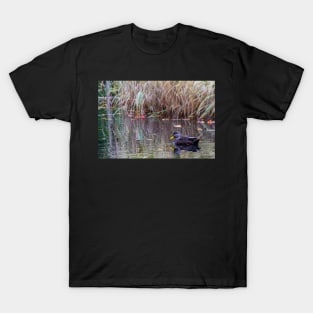 Duck at Heart Shaped Pond T-Shirt